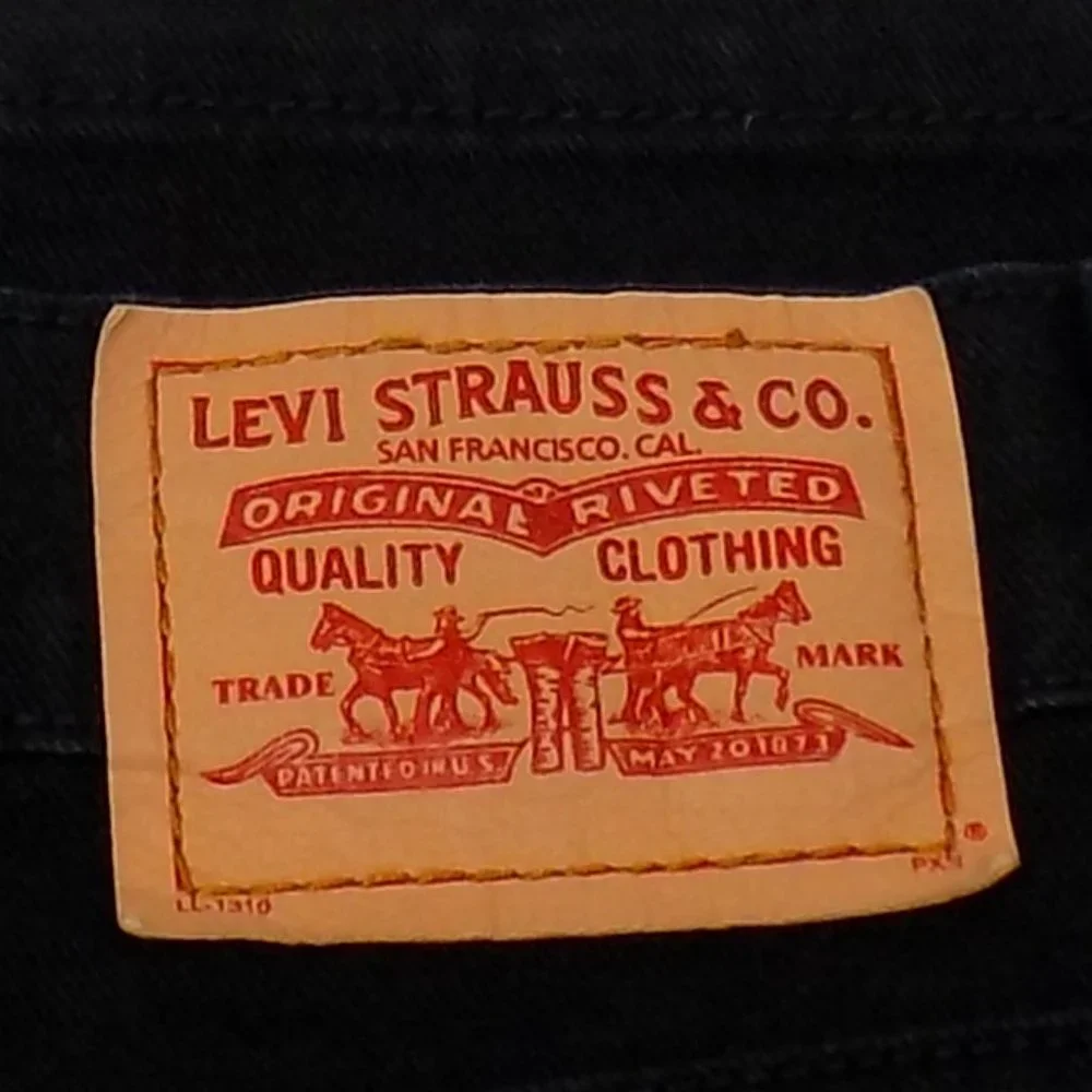 Levi's 550 Relaxed Boot Cut Black Jeans Size 10M - Picture 8 of 10